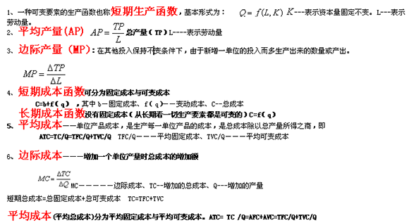 2015经济师《中级经济基础》常用公式三