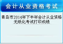 2015年山东青岛会计从业资格报名入口:青岛市会计信息网