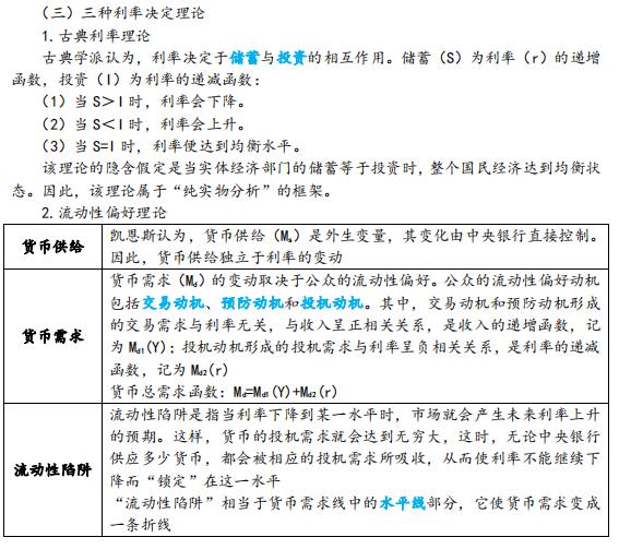 中级经济师考试《金融专业》要点笔记（2）