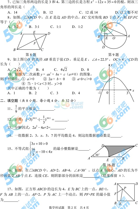 2015ݰ˳пѧ⼰