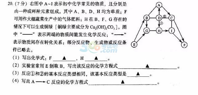 考试吧：2017江苏南京中考《化学》试题及答案