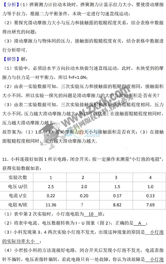 考试吧：2017年浙江丽水中考《物理》试题及答案