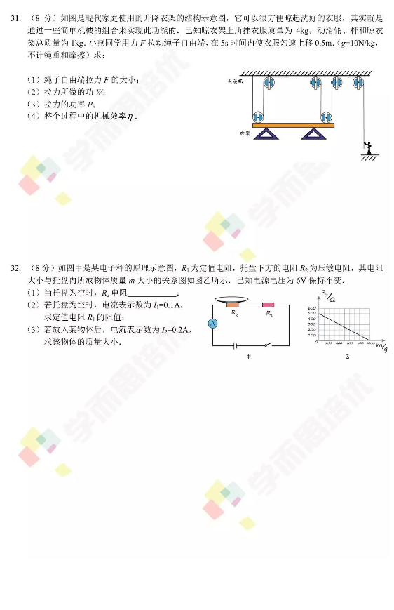 考试吧：2017年广东深圳中考《物理》试题及答案