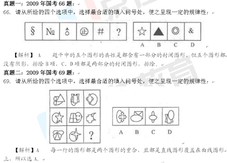 公务员行测出题频率最高题型：图形共性规律