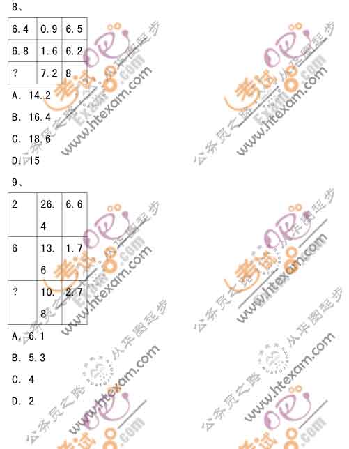 2009年上半年北京市公务员考试行测真题