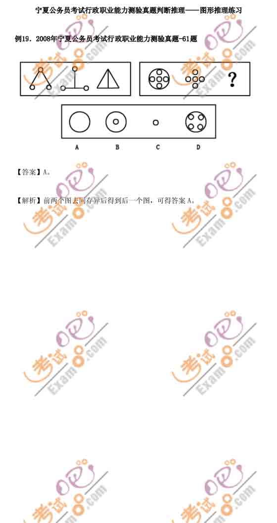 公务员行测专项突破：四类常考图形推理题型解析