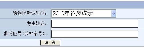 2010年上半年重庆公务员成绩查询