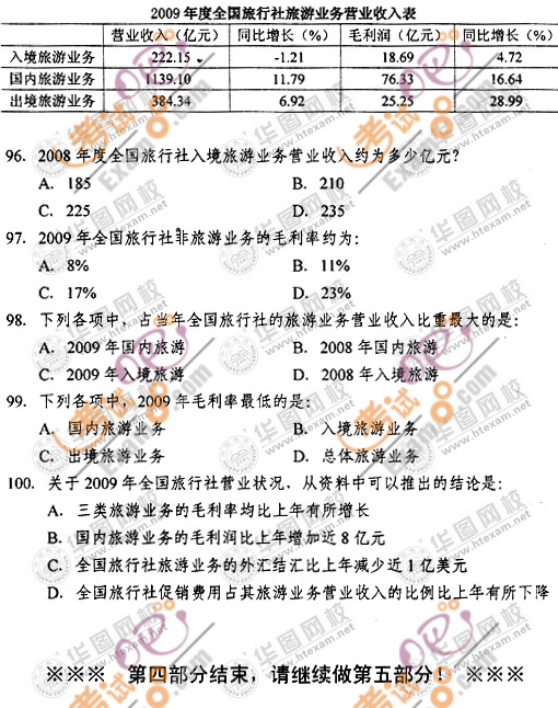 2010年下半年辽宁公务员考试《行测》真题