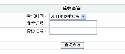 2011年春季福建公务员考试成绩查询入口