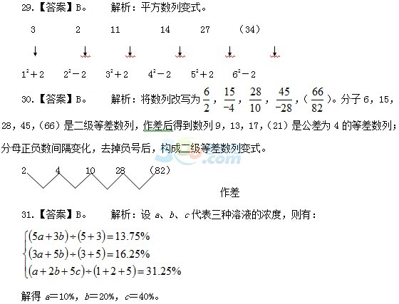 2015年4.25公务员联考《行测》模拟题答案及解析(1)