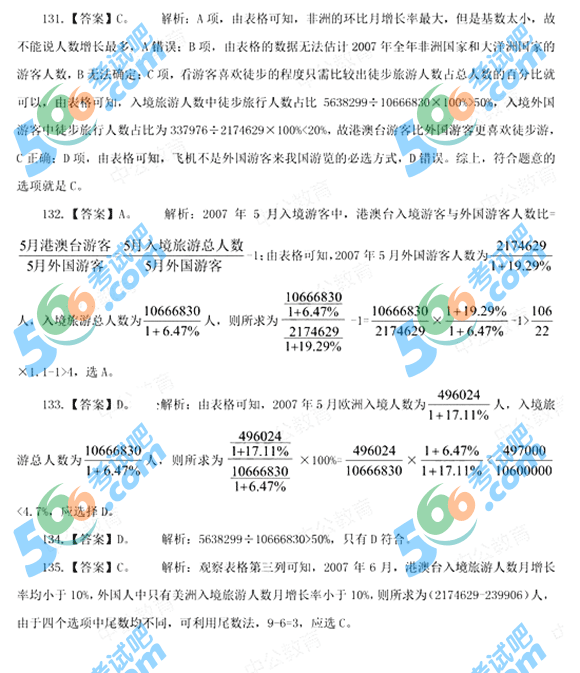 2015年4.25公务员联考《行测》模拟试题及答案(12)