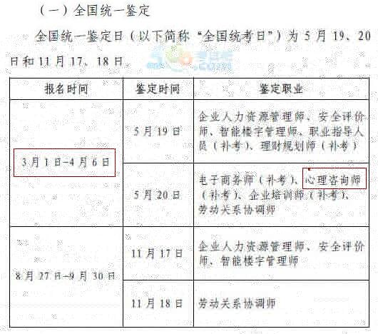 内蒙古2018心理咨询师补考报名时间:3月1-4月