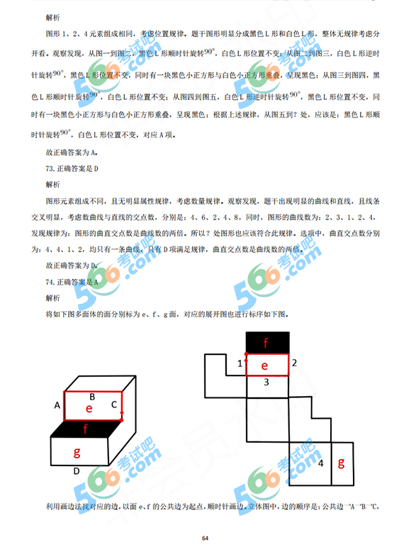 完整版:2020国家公务员考试行测真题及答案(地市级)