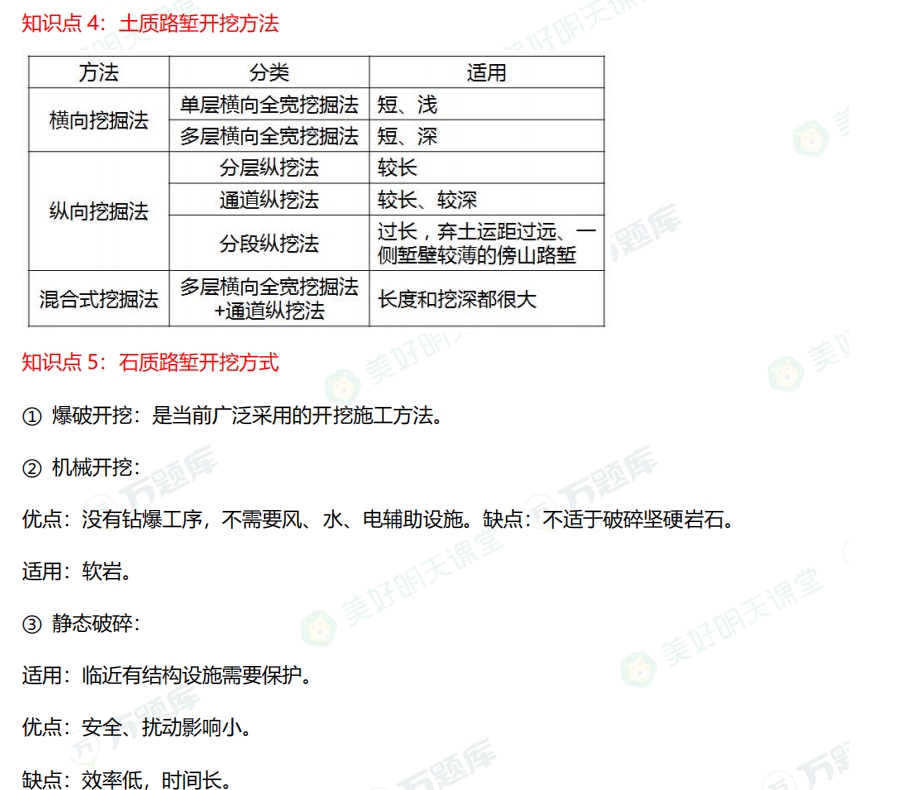 二级建造师考试公路实务通关考点：路堤试验路段