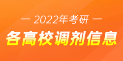 2022研调剂信息