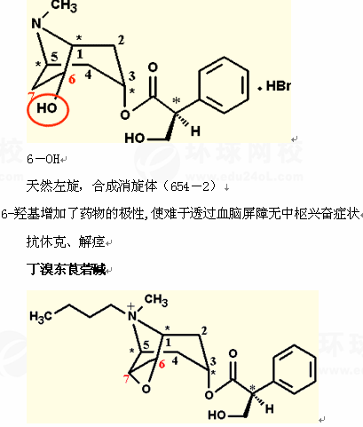 氢溴酸山莨菪碱的用途图片